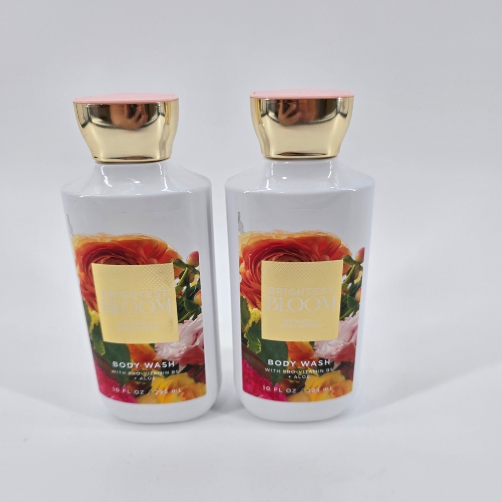 Bath & Body Works Body Wash Brightest Bloom Floral 2-Pack 10oz New Discontinued